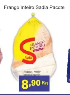 Calvo Atacadista Frango Inteira Sadia pacote 1kg oferta