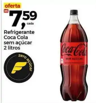 Frangolândia Refrigerante Coca Cola sem açúcar 2L oferta