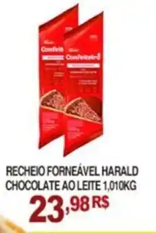 Mercadão Atacadista Recheio Forneável Harald Chocolate ao leite 1.010kg oferta