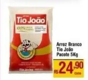 Max Atacadista Arroz Branco Tio João pacote 5kg oferta