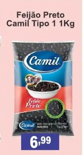 Calvo Atacadista Feijao Preto Camil tipo 1 1kg oferta