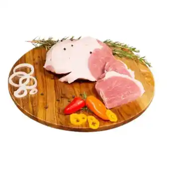 Picanha suína sem osso temperada