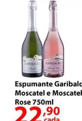 Supermercados Tischler Espumante garibaldi moscatel e moscatel rose oferta
