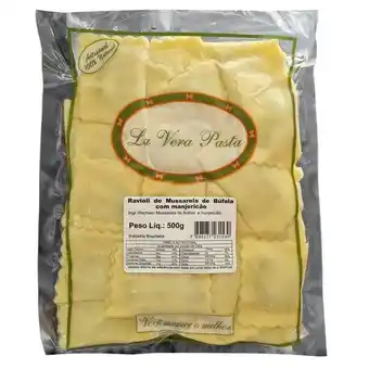 Mambo Ravioli mussarela de búfala com manjericão la vera pasta 500g oferta