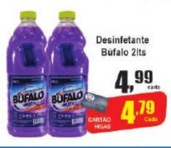 Higa's Supermercado Desinfetante Bufalo 2L oferta