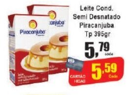 Higa's Supermercado Leite Cond. Semidesnatado Piracanjuba tp 395g oferta