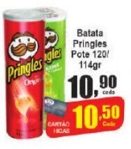 Higa's Supermercado Batata Pringles Pote 120/114g oferta