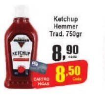 Higa's Supermercado Ketchup Hemmer Trad. 750g oferta