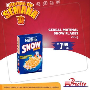 Supermercado Precito Cereal Matinal Snow Flakes 230g oferta