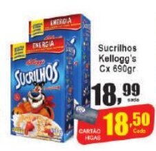 Higa's Supermercado Sucrilhos Kellogg's cx 690g oferta