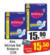 Higa's Supermercado Abs. Intimus Gel Noturno c/30 oferta
