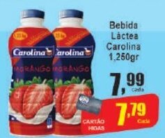 Bebida Láctea Carolina 1250g