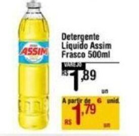 Max Atacadista Detergente Liquido Assim Frasco 500ml oferta