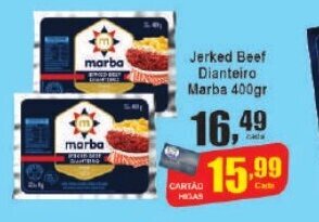 Higa's Supermercado Jerked Beef Dianteiro Marba 400g oferta