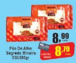 Pão de Alho Segredo Mineiro 300/380g