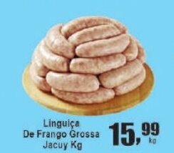 Higa's Supermercado Linguiça de frango grossa Jacuy 1kg oferta