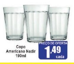 Higa's Supermercado Copo Americano Nadir 190ml oferta