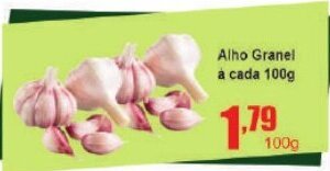 Higa's Supermercado Alho Granel a cada 100g oferta