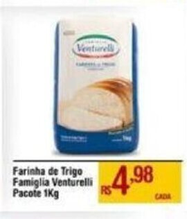 Max Atacadista Farinha de Trigo Famiglia Venturelli 1kg oferta