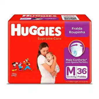 Supermercados Mateus Fralda descartável infantil roupinha supreme care m pacote 36 unidades oferta
