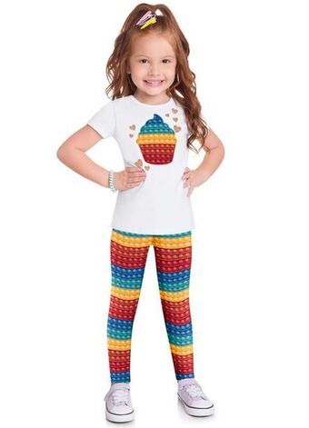 Posthaus Kyly - conjunto infantil feminino branco oferta