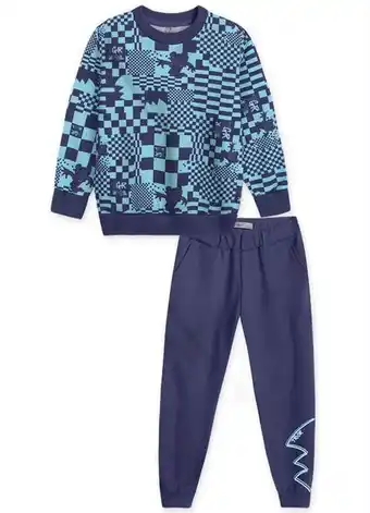 Tigor t tigre - conjunto moletom infantil azul