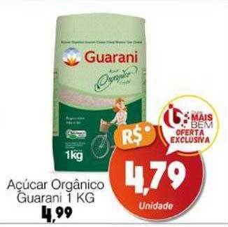 Supermercado Bem Barato Açúcar orgânico guarani oferta