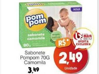 Supermercado Bem Barato Sabonete pompom camomila oferta