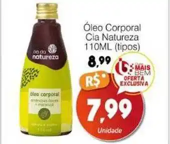 Óleo corporal cia natureza