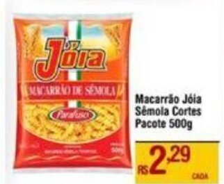 Max Atacadista Macarrão Jóia sémola Cortes pacote 500g oferta