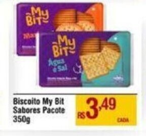 Biscoito My Bit Sabores pacote 350g
