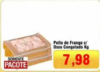 Spani Atacadista Peito de frango c osso congelado oferta