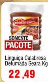 Spani Atacadista Linguiça calabresa defumada seara oferta