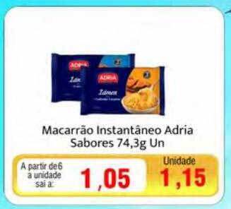 Spani Atacadista Macarrão instantâneo adria sabores oferta