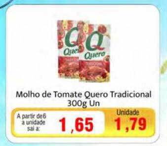 Spani Atacadista Molho de tomate quero tradicional oferta