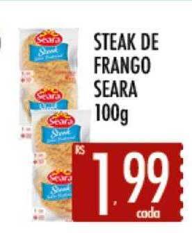 Supermercados Avenida Steak de frango seara oferta