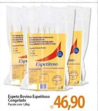 Atacadão Espeto Bovino Espetitoso Congelado 1.6kg oferta