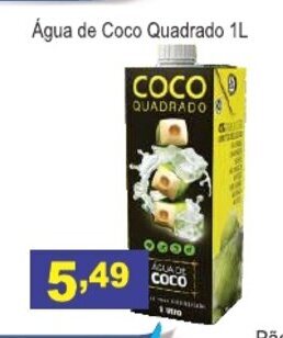 Calvo Atacadista Agua de Coco Quadrado 1L oferta