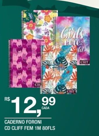 DB Supermercados Cadernos foroni 80f oferta