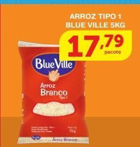 Roldão Arroz tipo 1 blue ville 5kg oferta