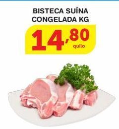 Roldão Bisteca suína congelada kg oferta