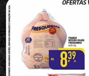 Mercantil Rodrigues Frango inteiro gujâo fresquinho oferta