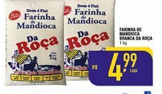 Mercantil Rodrigues Farinha de mandioça branca da roça oferta