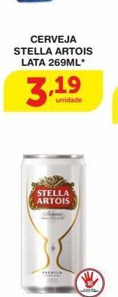 Roldão Cerveja stella artois lata 269ml* oferta