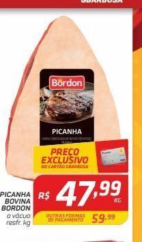 Picanha bovina bordon