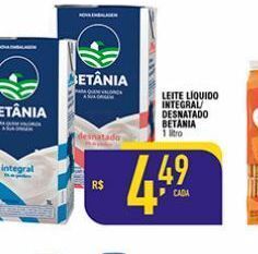 Mercantil Rodrigues Leite liquido uht integral oferta