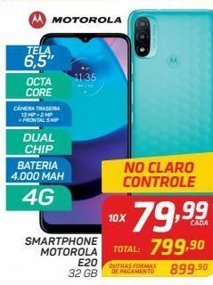 GBarbosa Smartphone motorola e20 oferta
