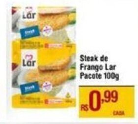 Max Atacadista Steak de frango Lar pacote 100g oferta