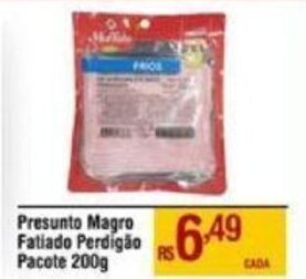 Presunto Magro Fatiado Perdigão pacote 200g