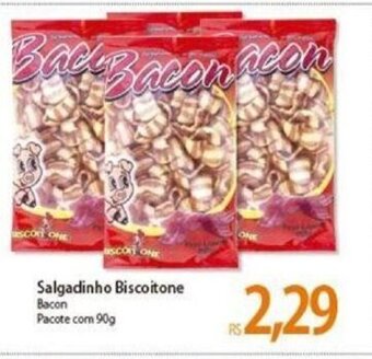 Atacadão Salgadinho Biscoitone Bacon 90g oferta